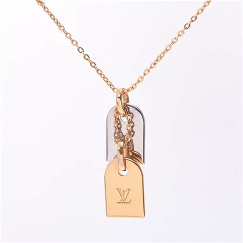 louis vuitton nanogram necklace.